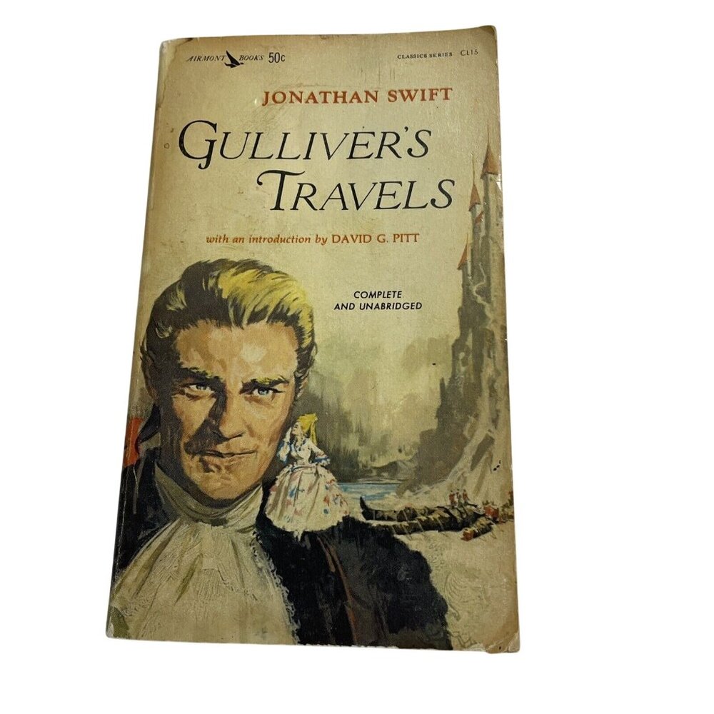 Gulliver's Travels by Jonathan Swift (1963, Paperback) CL 15 Airmont  Book